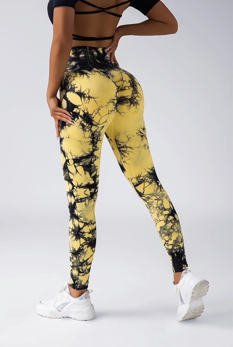 Mulheres High-end Yoga Calças Leggings Fitness Calças Esportivas de Alta elasticidade Push UP Tights Running Leggings Respirável Ginásio Leggings