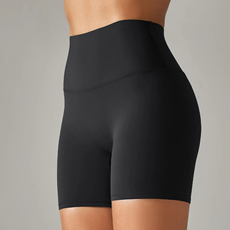 Mulheres esportes curto yoga legging shorts agachamento à prova de cintura alta fitness shorts apertados secagem rápida ciclismo treino ginásio shorts