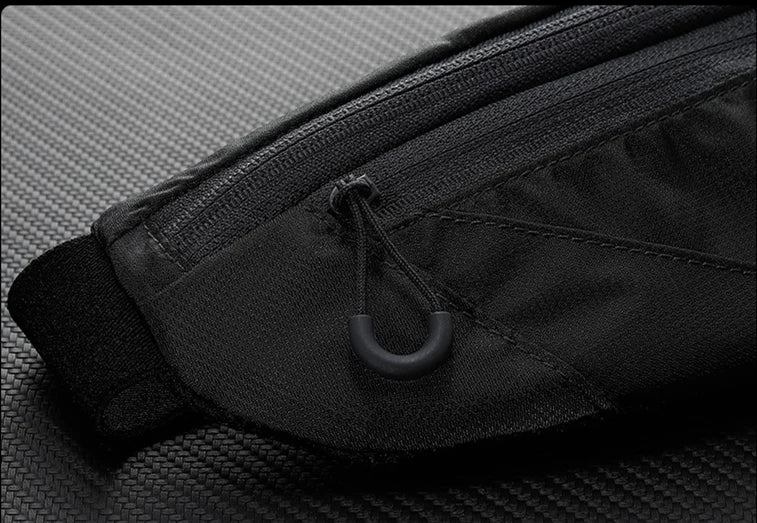 Bolsa de cintura para telefone de corrida, bolsa esportiva, equipamento multifuncional ao ar livre para homens e mulheres, mini ultrafino invisível à prova d'água