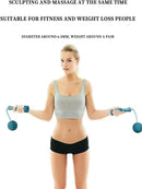 1pc corda de pular sem fio pesada, corda de pular de fitness com bola grande, adequada para esportes internos domésticos, queima de gordura