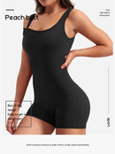 Roupas de ginástica femininas yoga sólido ruched sem costas sem mangas gola quadrada magro sexy macacão ropa deportiva mujer ginásio playsuits