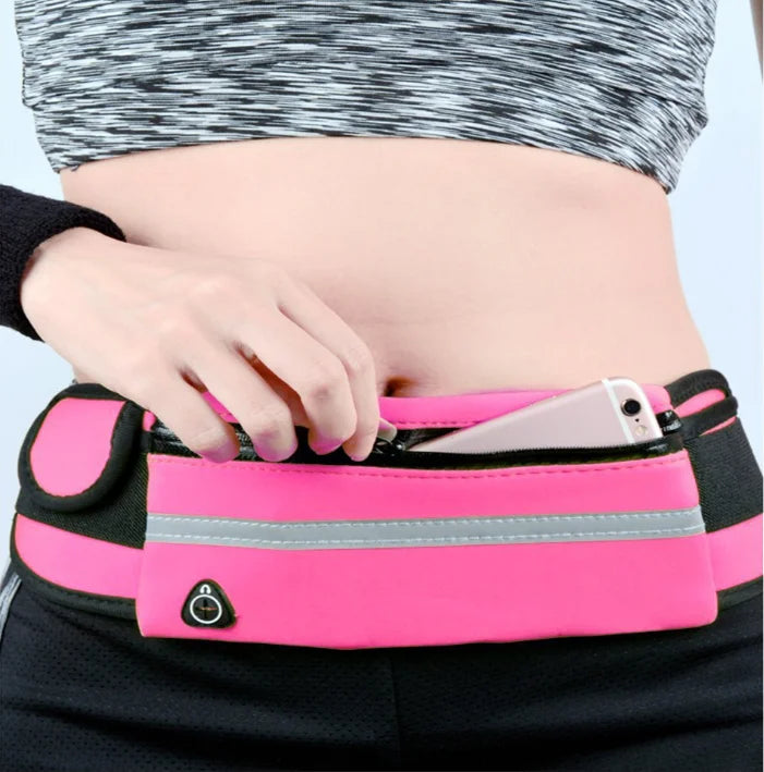 1pcs colorido impermeável neoprene fanny pacote correndo homem cintura saco
