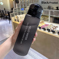 Garrafa de água transparente esportiva 780ml portátil ginásio viagem transparente garrafa à prova de vazamento garrafa fosca