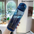 Garrafa de água transparente esportiva 780ml portátil ginásio viagem transparente garrafa à prova de vazamento garrafa fosca