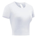 Camisa de compressão feminina manga curta atlético yoga correndo camiseta verão ginásio treino secagem rápida elástico camisetas topos baselayer