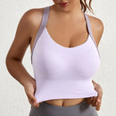 Aiihuug sutiã de yoga cruzado volta ginásio sutiã de fitness treino sutiãs de golfe controle de salto esportes topos elásticos colheitas de golfe ginásio topos