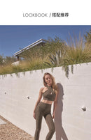 Fubeike calças esportivas sem costura 2024 oco volta sutiã de yoga para mulheres cintura alta fitness ginásio legging treino collants roupas esportivas