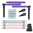 Kit de pilates com faixas de resistência, pilates de ioga multifuncional, kit de resistência portátil para academia em casa, exercícios de corpo inteiro