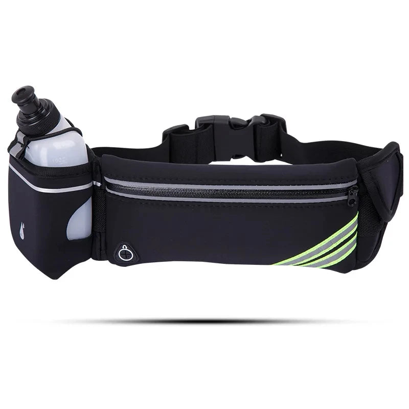 Correndo saco de cintura esportes fanny pacote das mulheres dos homens cinto saco telefone hidratação mochila à prova dwaterproof água correndo acessórios água