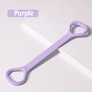 Maca em forma de 8 para fitness em casa, modelagem nas costas, faixa elástica com ombro aberto e faixa de alongamento nas costas para exercícios no ombro