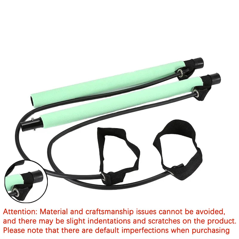 Kit de pilates com faixas de resistência, pilates de ioga multifuncional, kit de resistência portátil para academia em casa, exercícios de corpo inteiro