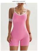 Sexy sem costas macacão feminino conjunto de yoga bodysuit para fitness ginásio roupas esportivas macacão vestido de dança treino roupas esportivas