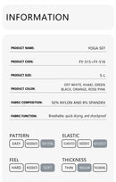 Conjunto de roupas de yoga feminino cintura alta leggings e topo duas peças sem costura roupas de exercício de fitness roupa interior de fitness plus size