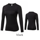 Camiseta esportiva de yoga de manga longa feminina legal seco atlético correndo caminhadas yoga topo fitness correndo camisas de treino
