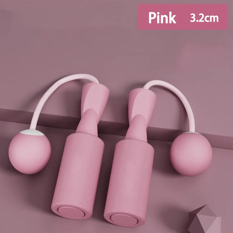 1pc corda de pular sem fio pesada, corda de pular de fitness com bola grande, adequada para esportes internos domésticos, queima de gordura