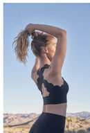 Fubeike calças esportivas sem costura 2024 oco volta sutiã de yoga para mulheres cintura alta fitness ginásio legging treino collants roupas esportivas