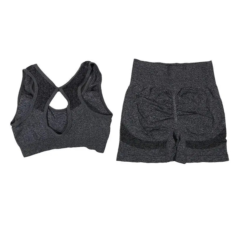 Terno de yoga yoga esportes roupa interior feminina terno de fitness colete correndo esportes yoga shorts conjunto de yoga conjunto de treino