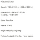 Copo de água de grande capacidade para estudantes, esportes ao ar livre e fitness, resistente a choques e garrafa de água resistente a altas temperaturas