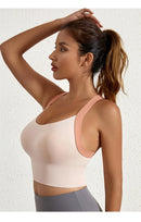 Aiihuug sutiã de yoga cruzado volta ginásio sutiã de fitness treino sutiãs de golfe controle de salto esportes topos elásticos colheitas de golfe ginásio topos