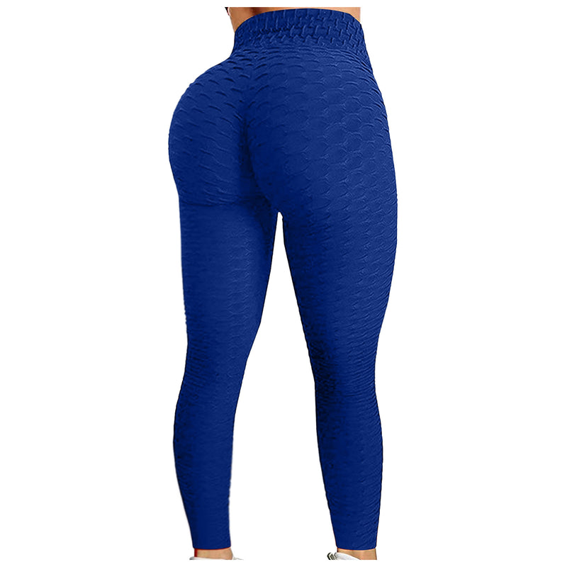 Mulheres cintura alta queimado calças de ioga, bolha hip levantamento, exercício, dança calças, ginásio Fitness, corrida esportes