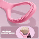 Maca em forma de 8 para fitness em casa, modelagem nas costas, faixa elástica com ombro aberto e faixa de alongamento nas costas para exercícios no ombro