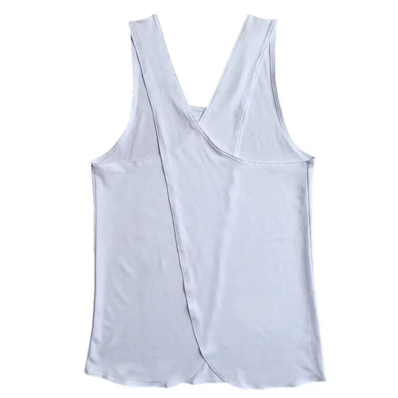 Mulheres criss cross back sem mangas treino esportes yoga colete regata activewear esportes sem costas fitness ginásio camisas topos
