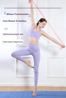 Yoga pilates faixa de resistência portátil esportes fitness treinamento longo estiramento força em casa elástico exercício cinto tensão