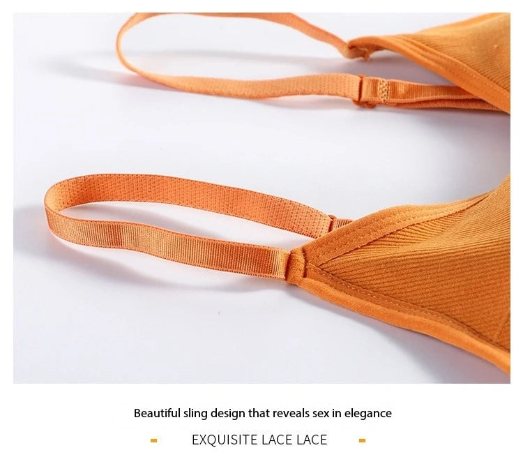 Sem costas roupas esportivas mulher ginásio sutiã esportivo sem costura roupa interior das mulheres alça de ombro ajustável interior acolchoado yoga colete bralette