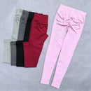 Leggings mulheres scrunch sem costura yoga leggings ginásio calças esportivas baixa faixa com nervuras alta estiramento roupa de fitness treino collants