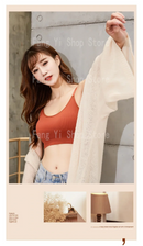 Sutiã sem costura feminino copo cheio sutiã respirável conforto respirável sutiã de sono correndo fitness sutiã esportivo suspensórios