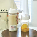 Garrafa de água transparente portátil kawaii, copo de água esportivo, copo prático de plástico, viagem ao ar livre, escritório, garrafa de água essencial]