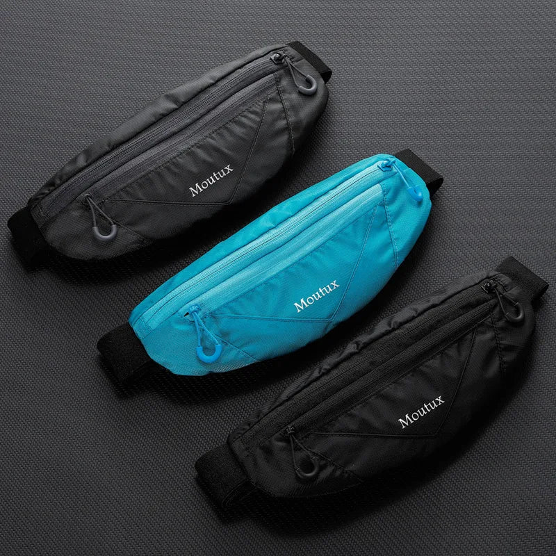 Bolsa de cintura para telefone de corrida, bolsa esportiva, equipamento multifuncional ao ar livre para homens e mulheres, mini ultrafino invisível à prova d'água