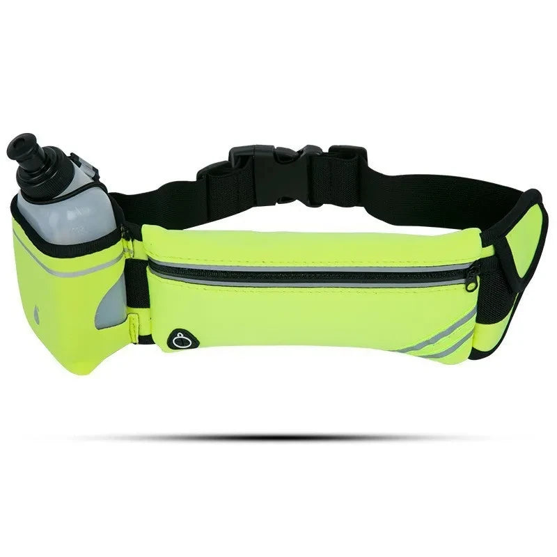 Correndo saco de cintura esportes fanny pacote das mulheres dos homens cinto saco telefone hidratação mochila à prova dwaterproof água correndo acessórios água