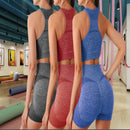 Conjunto de yoga shorts de ginásio feminino esporte sutiãs sutiã treino topos para mulheres roupas de yoga leggings de fitness conjunto de ginásio sem costura conjuntos de yoga