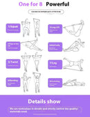 Vara de pilates multifuncional, equipamento fitness para ioga, pilates, elasticidade doméstica, treinamento de quadril, corda de puxar