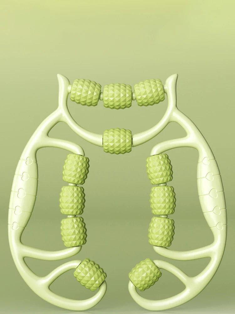 12 rodadas de equipamento de massagem de relaxamento e alongamento muscular de emagrecimento de perna circular, artefato de emagrecimento de perna, braçadeira circular de perna