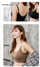 Sutiã sem costura feminino copo cheio sutiã respirável conforto respirável sutiã de sono correndo fitness sutiã esportivo suspensórios