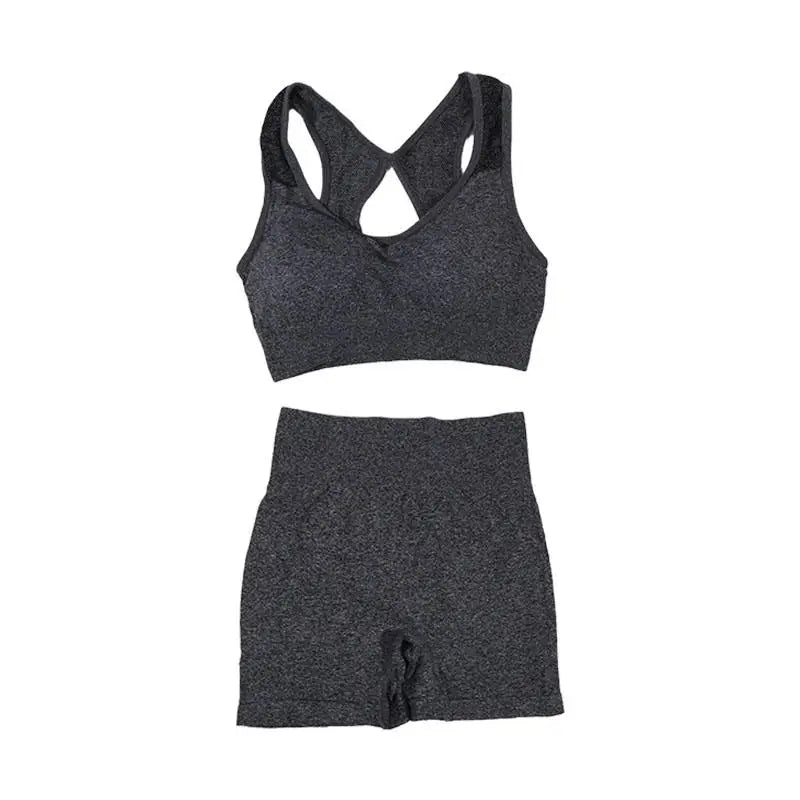 Terno de yoga yoga esportes roupa interior feminina terno de fitness colete correndo esportes yoga shorts conjunto de yoga conjunto de treino