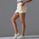 Esportes ao ar livre yoga saia badminton tênis saia de cintura alta respirável suor saia ativo atlético yoga fitness saia curta