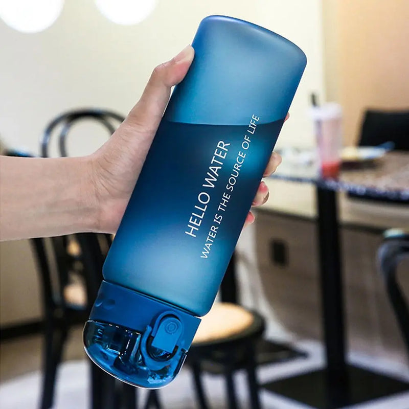 Garrafa de água transparente esportiva 780ml portátil ginásio viagem transparente garrafa à prova de vazamento garrafa fosca
