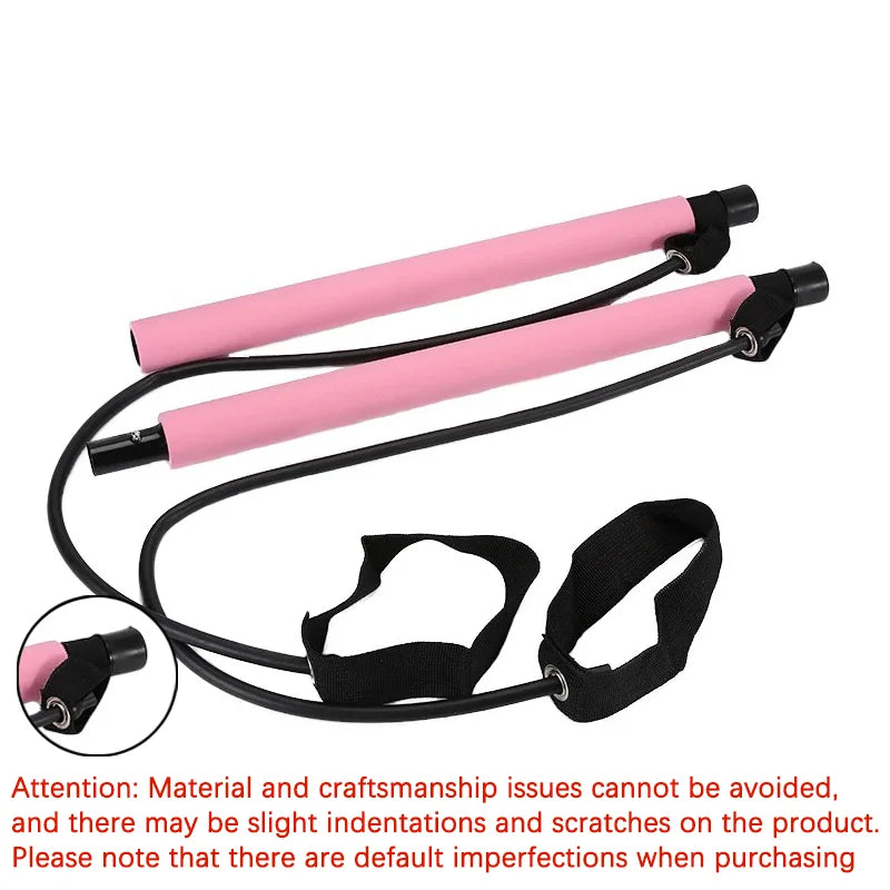 Kit de pilates com faixas de resistência, pilates de ioga multifuncional, kit de resistência portátil para academia em casa, exercícios de corpo inteiro