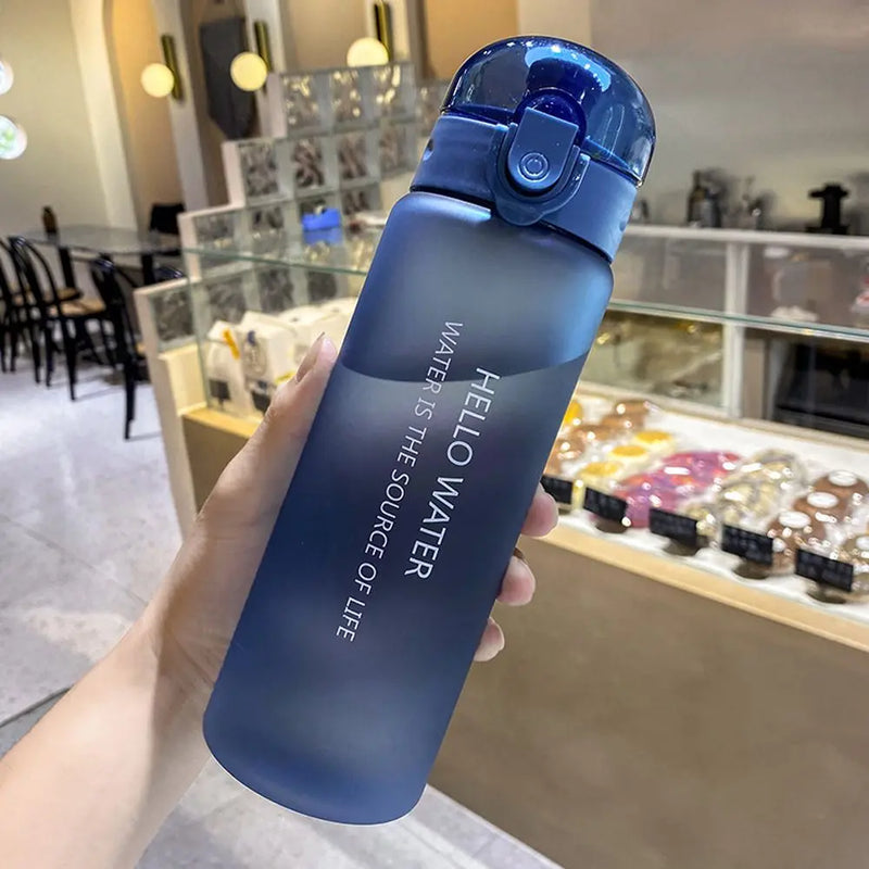 Garrafa de água transparente esportiva 780ml portátil ginásio viagem transparente garrafa à prova de vazamento garrafa fosca