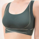 Sutiã esportivo de tecido sem costura de alta elasticidade, suporte confortável, plus size, sutiã esportivo feminino ajustável com design à prova de choque