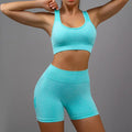 Terno de yoga yoga esportes roupa interior feminina terno de fitness colete correndo esportes yoga shorts conjunto de yoga conjunto de treino