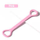 Maca em forma de 8 para fitness em casa, modelagem nas costas, faixa elástica com ombro aberto e faixa de alongamento nas costas para exercícios no ombro