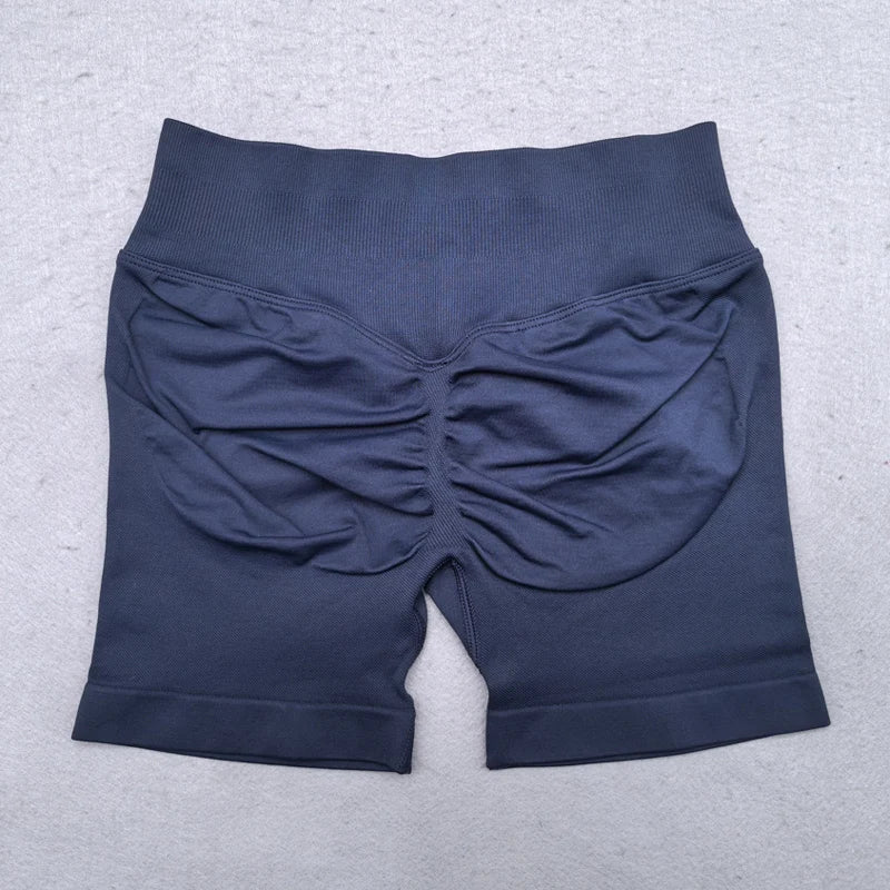 Leggings mulheres scrunch sem costura yoga leggings ginásio calças esportivas baixa faixa com nervuras alta estiramento roupa de fitness treino collants