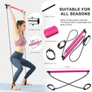 Kit de pilates com faixas de resistência, pilates de ioga multifuncional, kit de resistência portátil para academia em casa, exercícios de corpo inteiro