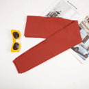 Mulheres sem costura leggings com nervuras cintura alta levantamento de bunda calças de treino cor sólida simples calças de fitness roupas casuais