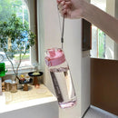 Garrafa de água transparente esportiva 780ml portátil ginásio viagem transparente garrafa à prova de vazamento garrafa fosca