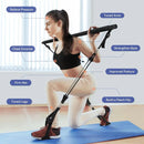 Kit de pilates com faixas de resistência, pilates de ioga multifuncional, kit de resistência portátil para academia em casa, exercícios de corpo inteiro